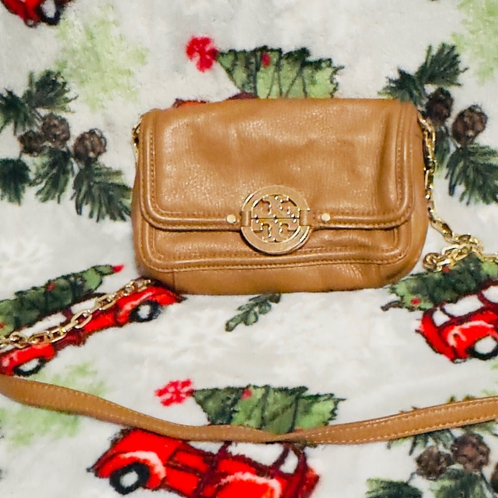 Tory Burch Tan Leather Crossbody Bag